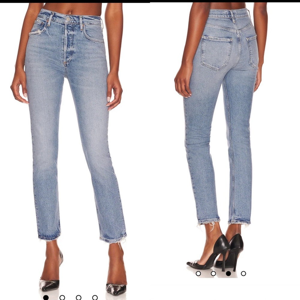AGOLDE Riley Long Straight Jeans Size 27 in‎ Cove